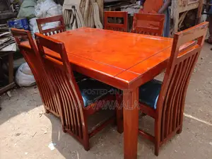 Dinning 6 Seats Mahogany Colour