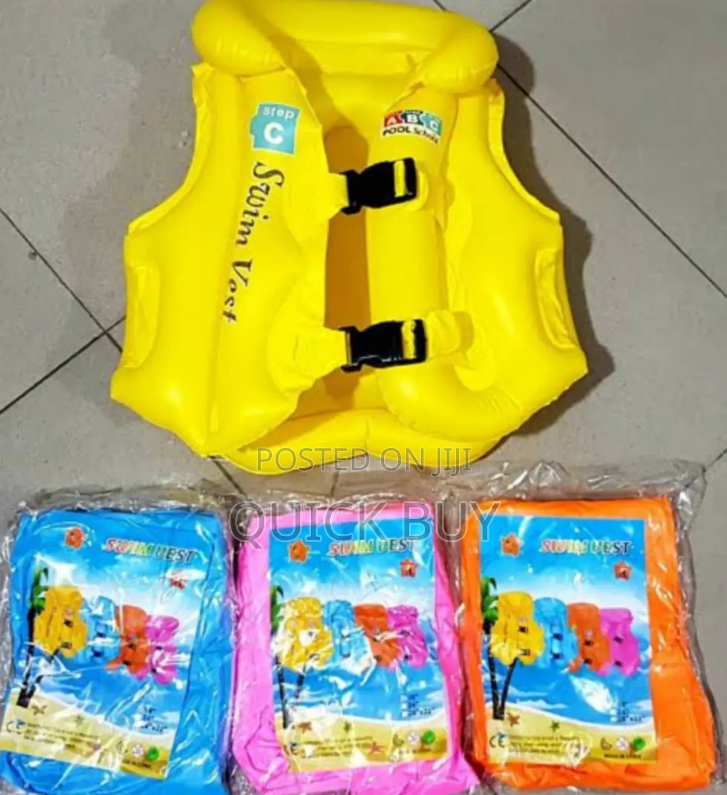 Deluxe Inflatable Swim Vest Life Jacket for Kids