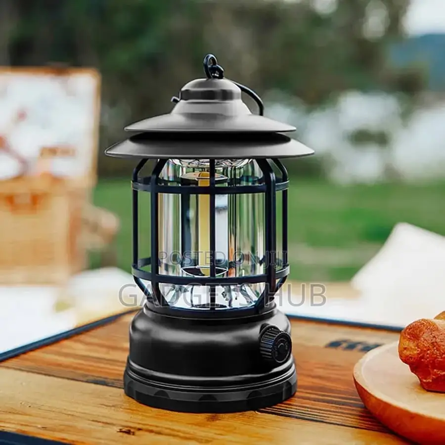 Mini LED Camping Lantern Warm White USB Travel Tent Lamp