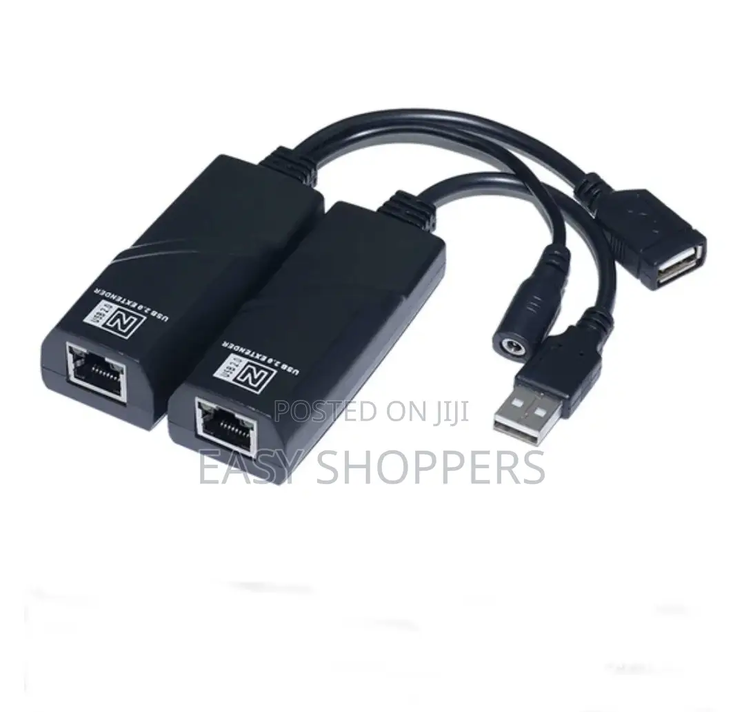 Usb 2.0 Extender Adapter Up to 100m Rj45 Network Ethernet