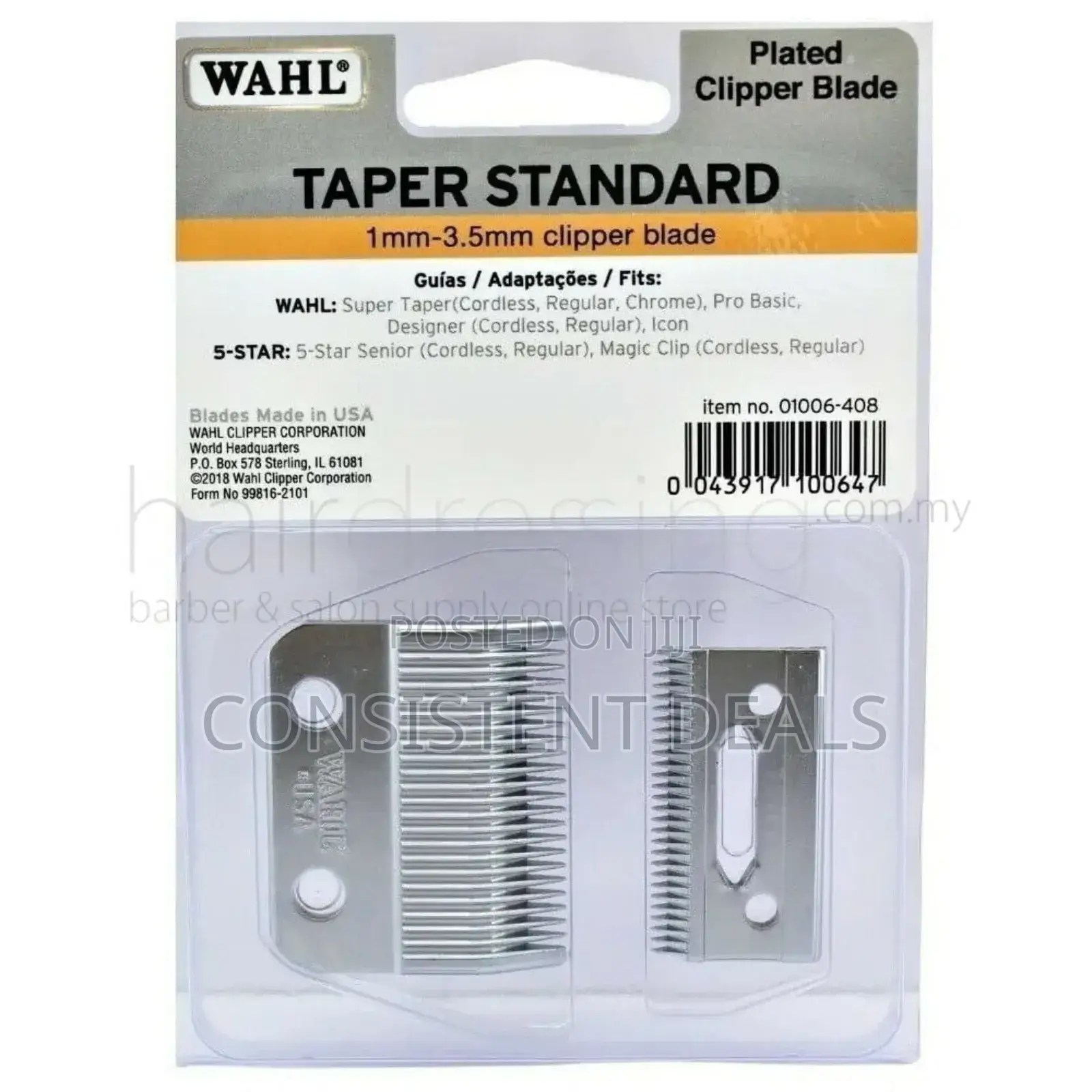 Wahl 2 Hole Replacement Blades