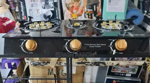 Hoffman's Tampered Glass 3 Burners Gas Cooker