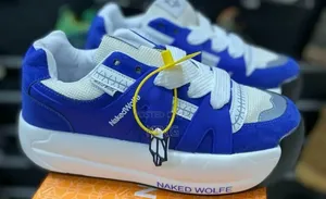 Naked Wolfe Slider Sneakers. Finnest Blue