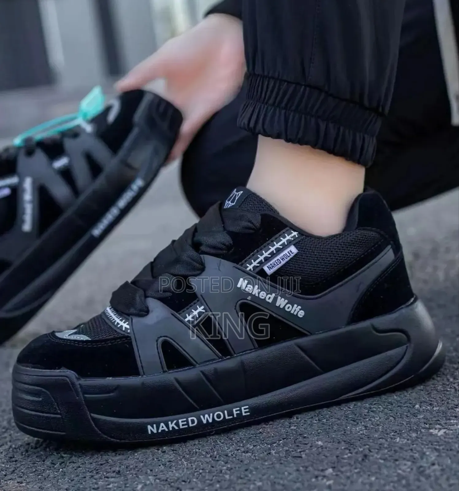 Naked Wolfe Sneakers. Swift Black