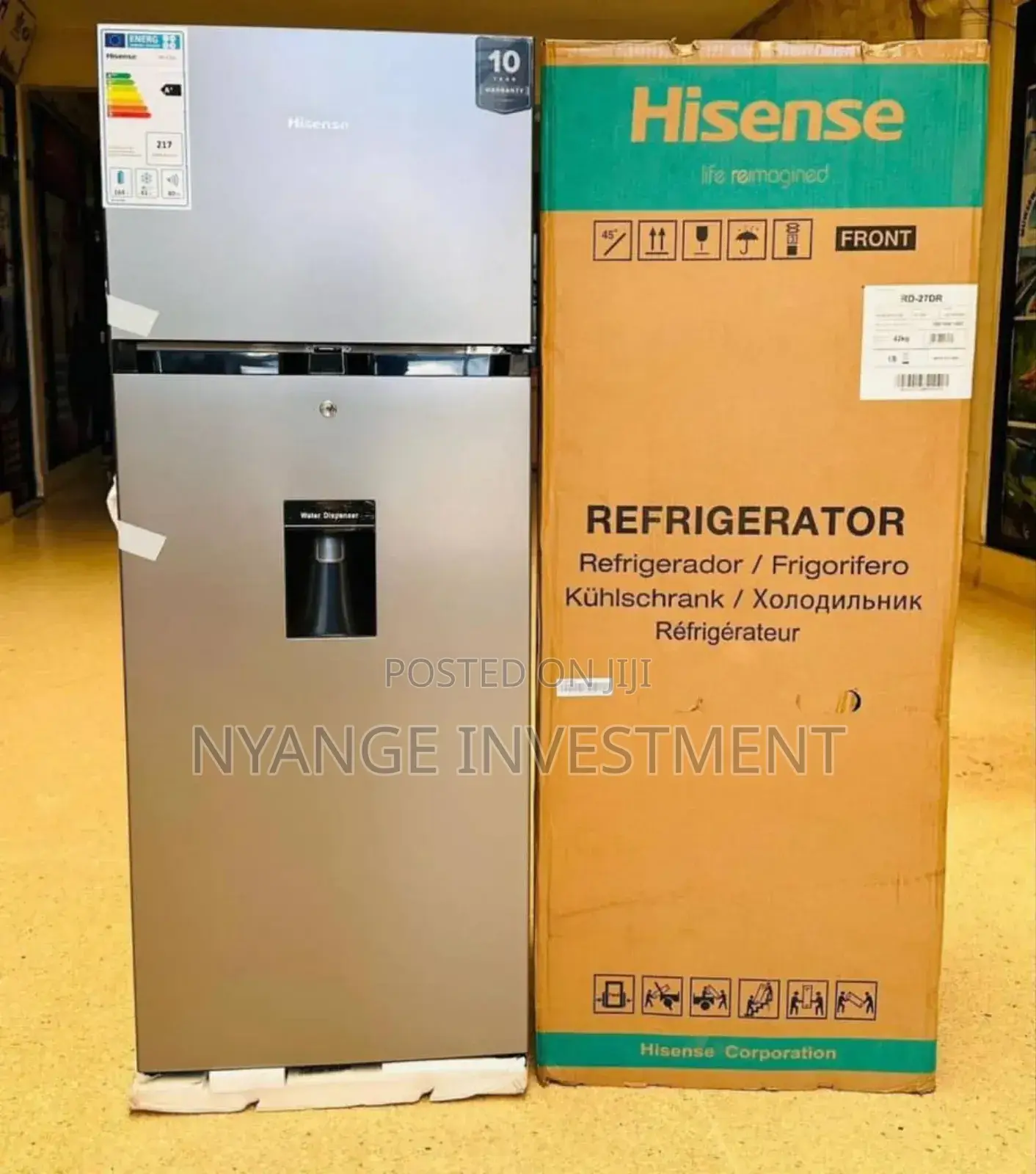 *270 Litres* Hisense Double Door Fridge.