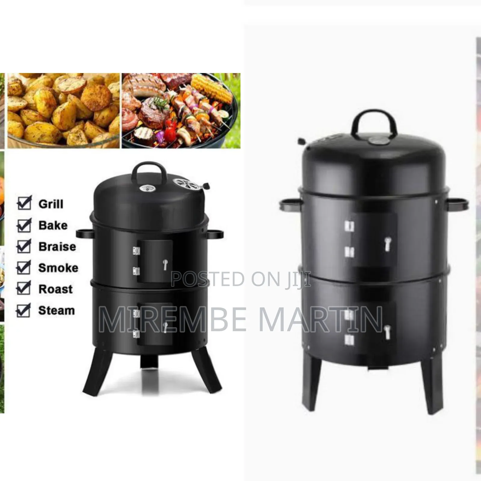 Portable Round BBQ Grill