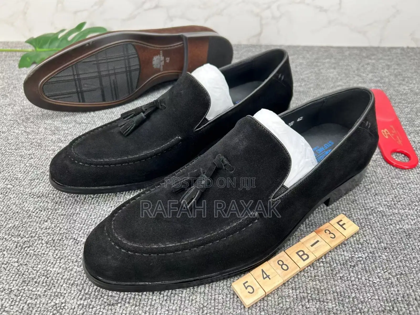 Original Men’S Black Suede Stefano Borella Loafers