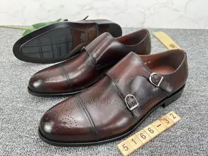 Original Brown Bobby Cavalry Double Strap Monk Oxford Shoes