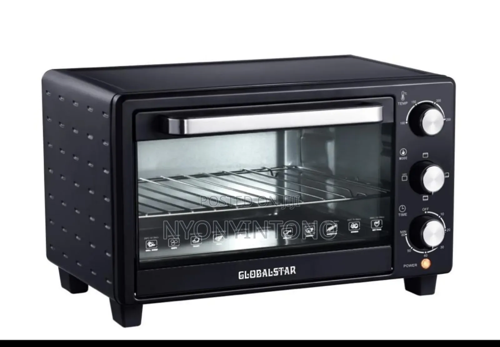Global Star 25litres Electric Oven With One Year Warranty.