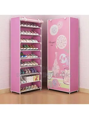 9layers Metallic Shoe Rack