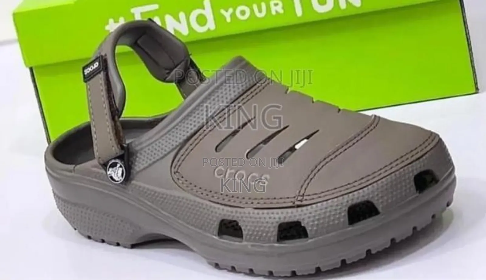Yukon Brown Original Crocs. Leather