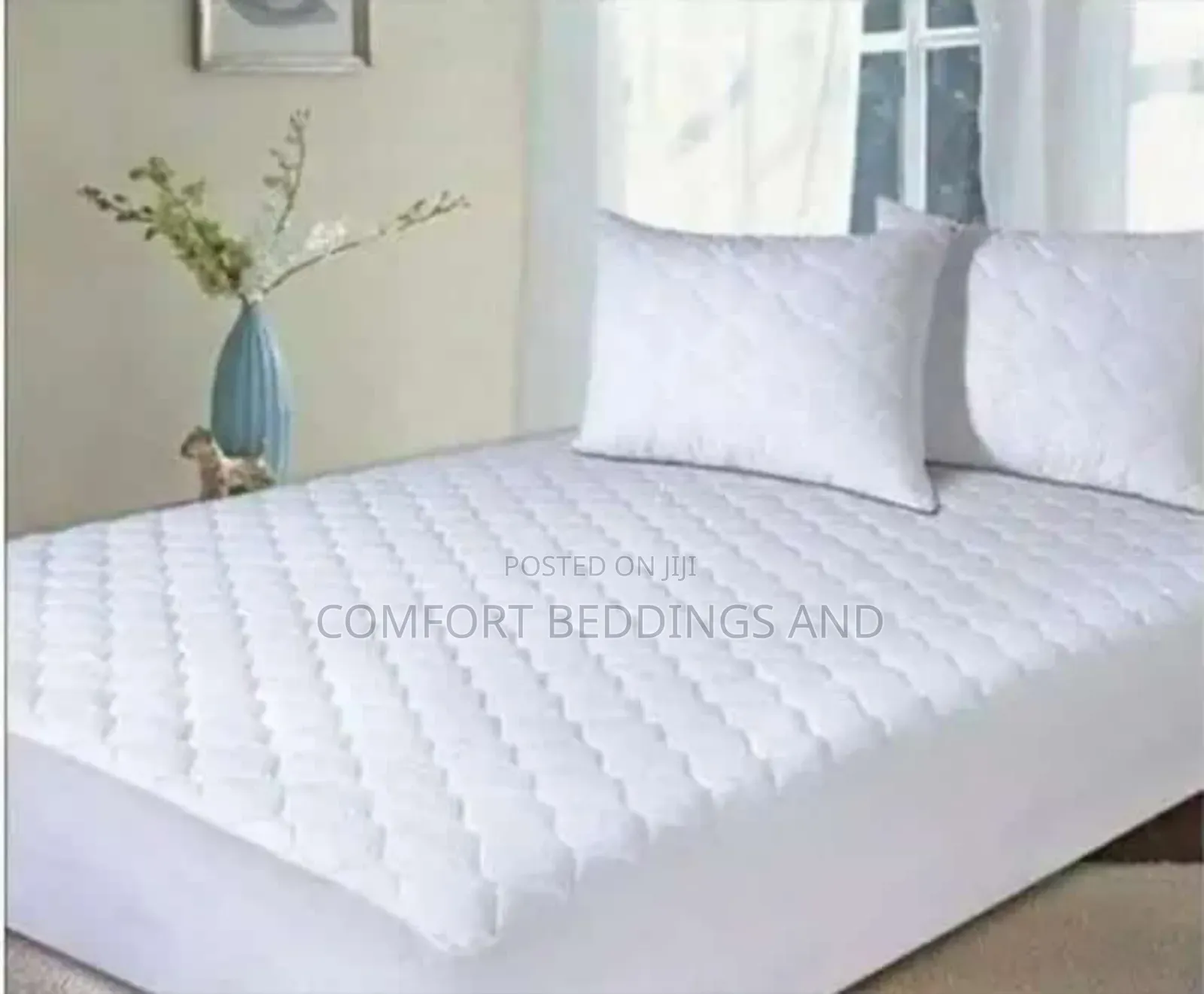 Waterproof Mattress Protector White 5*6, 6*6