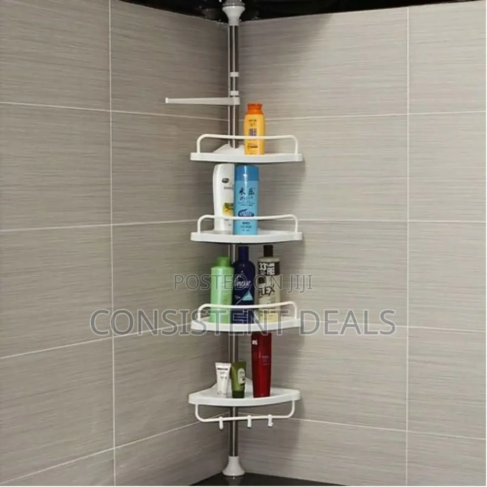 Multifunction Adjustable Bathroom Corner Shelf