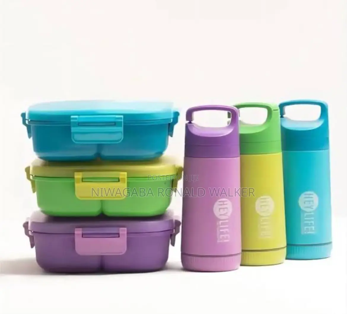 Lunch Box Container With Water Bottle
