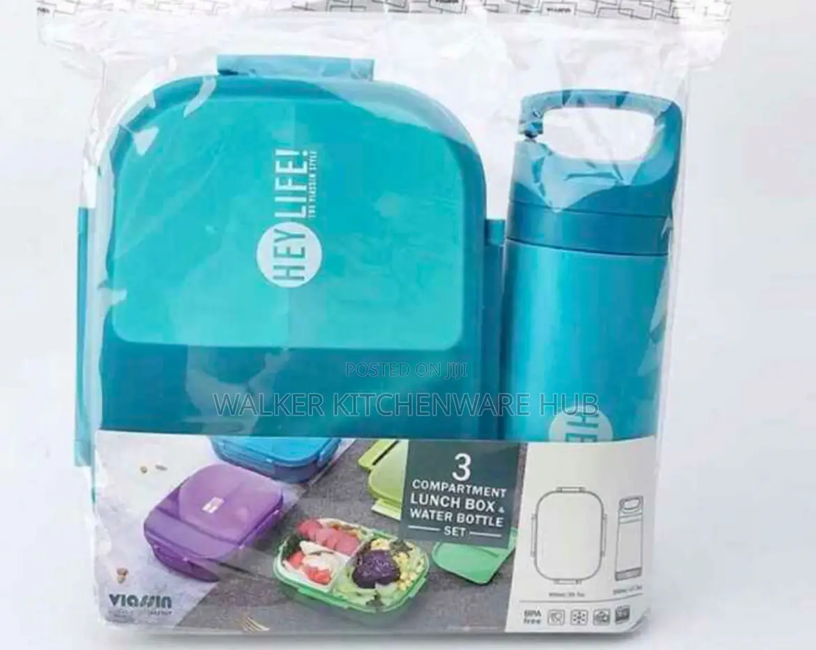 Lunch Box Container With Water Bottle