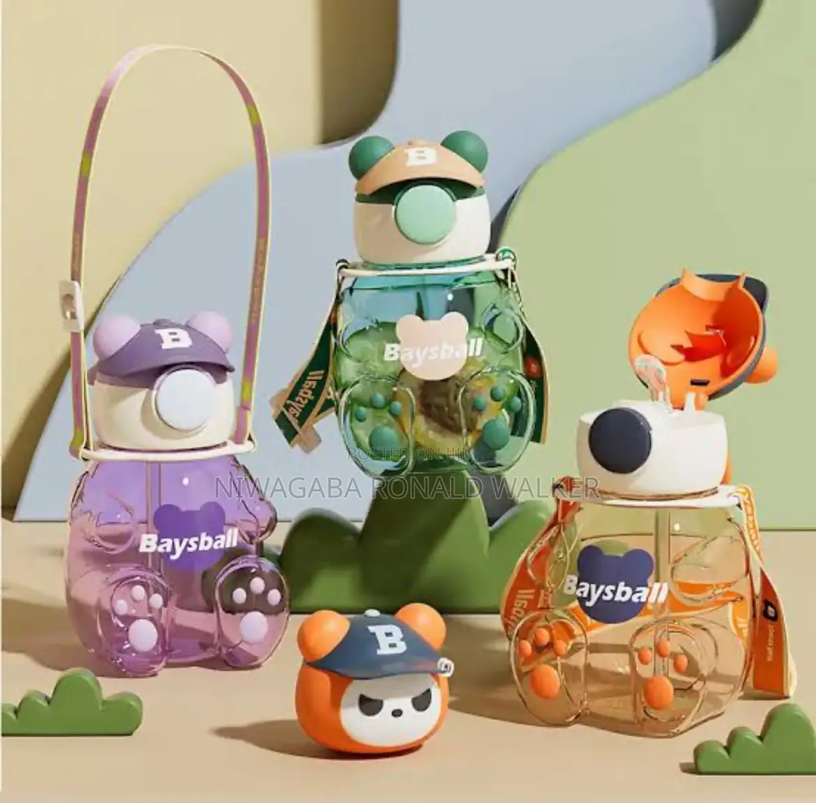 600ml Kids Bear Water Bottle