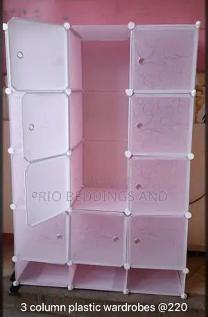 Plast Wardrobe With Three Columns