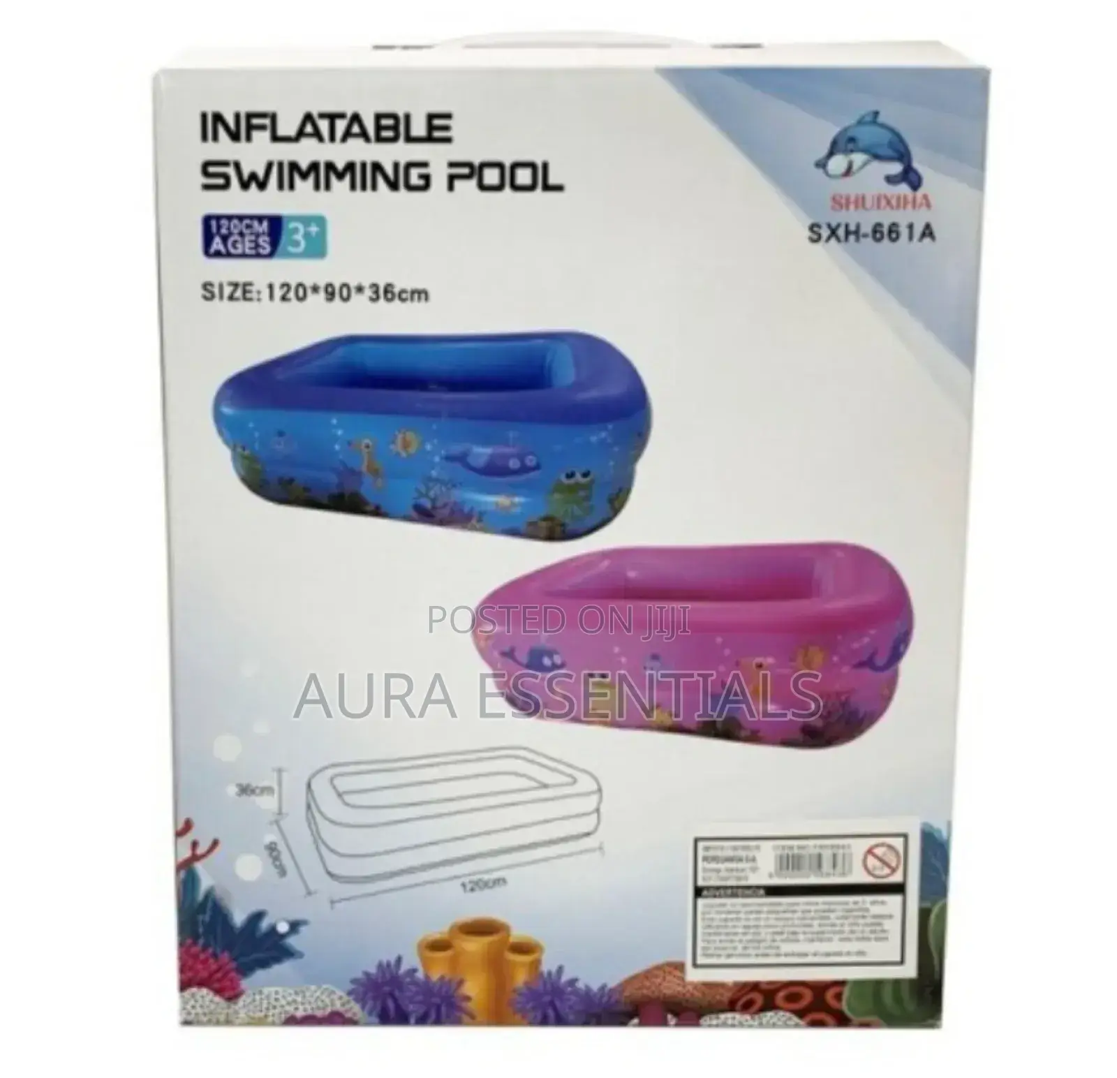 Family Rectangle Inflatable Pool