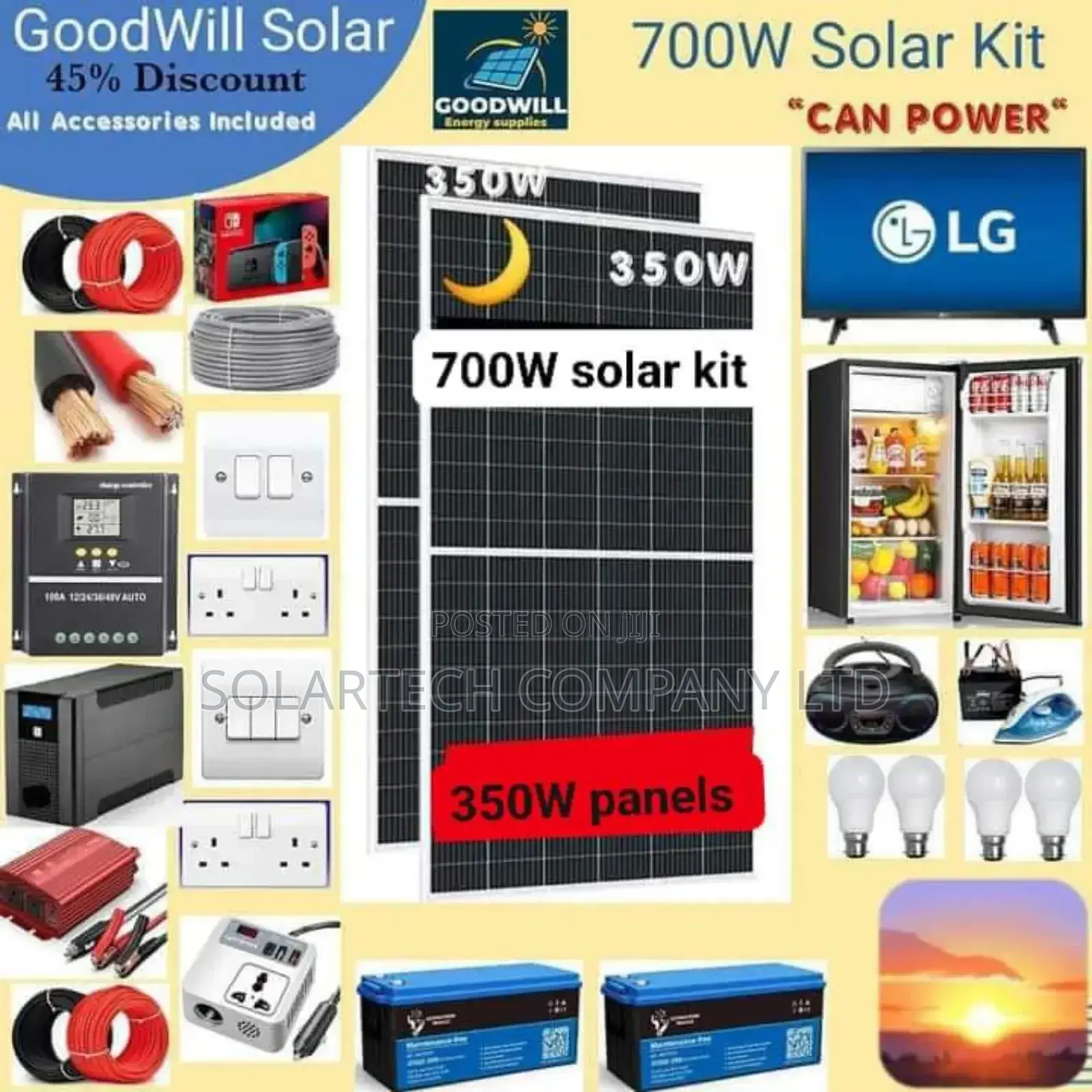 700W Solar System Full Kit