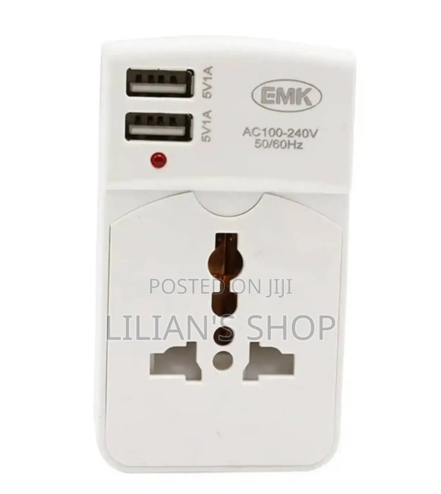 3pin/ Uk Universal Plug With 2 Usb Port 2 Way Multi Adapter