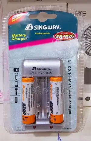Singway Battery Charger With 2 Batteries