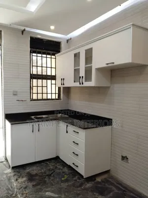 Kitchen Cabinets/ White and Black Colour