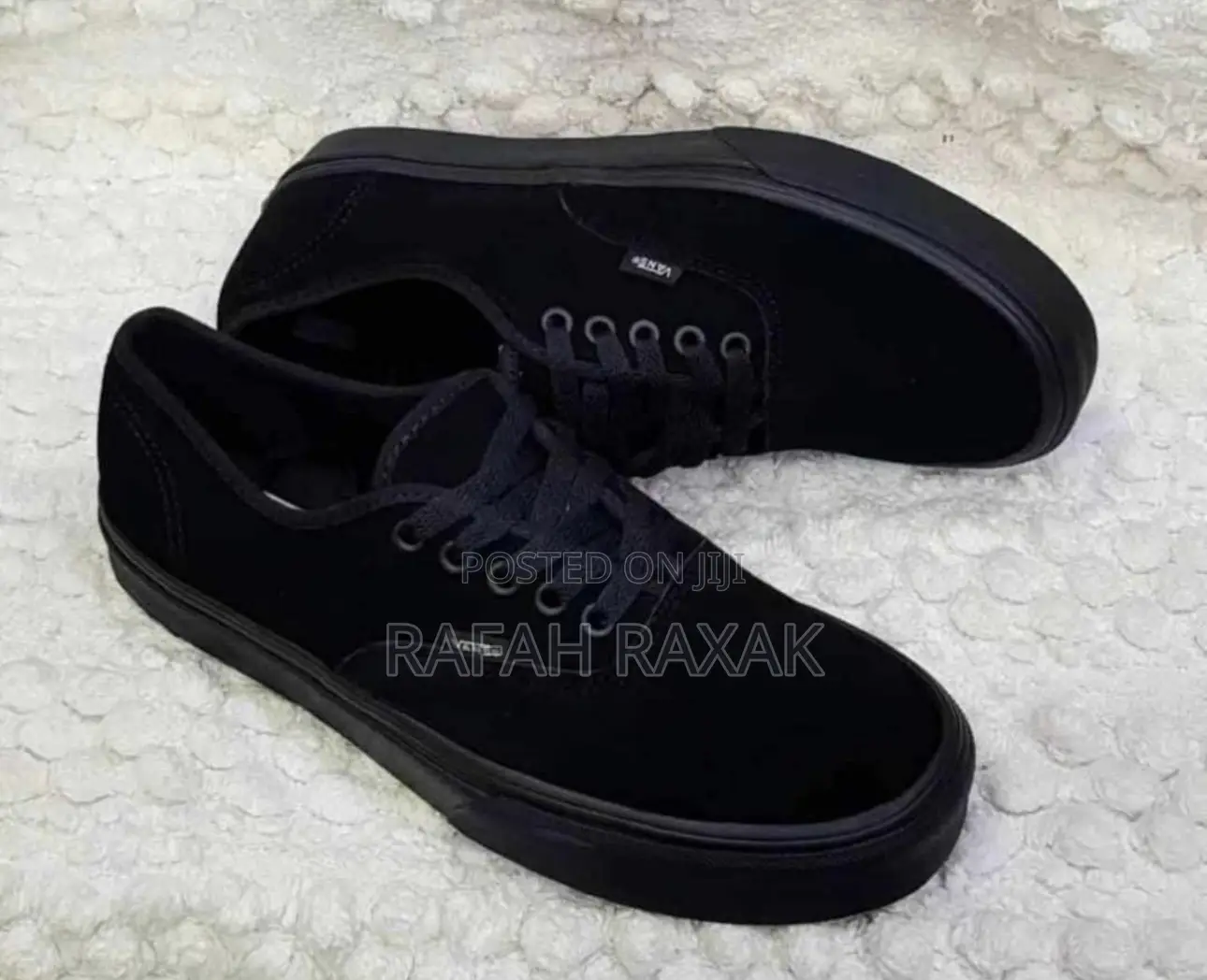 Original Black Suede Vans Off the Wall Sneakers