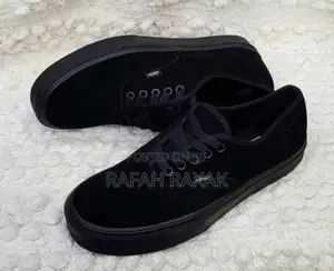 Original Black Suede Vans Off the Wall Sneakers