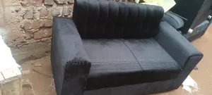 2 Seater Sofa Seat in Black Colour Readily Available