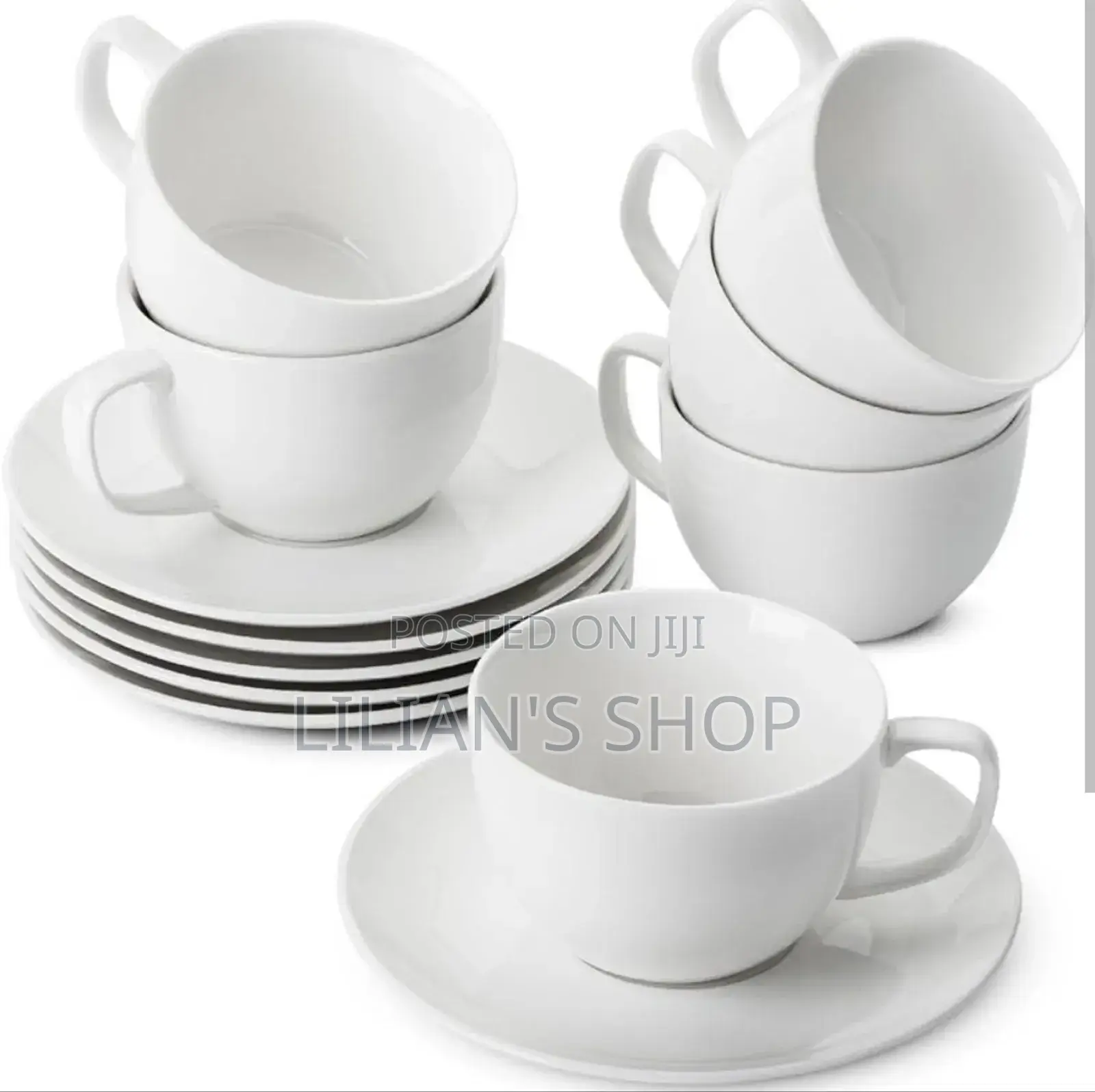 12pcs Tea Cups and Saucers