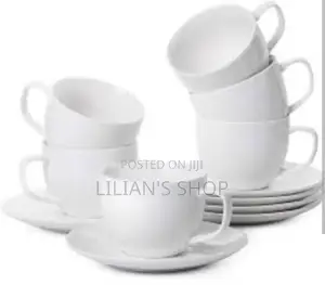 12pcs Tea Cups and Saucers