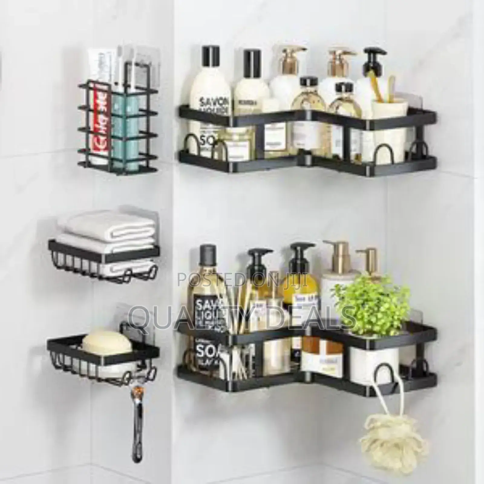 5pcs Corner Shower Caddy Organizer Shelf