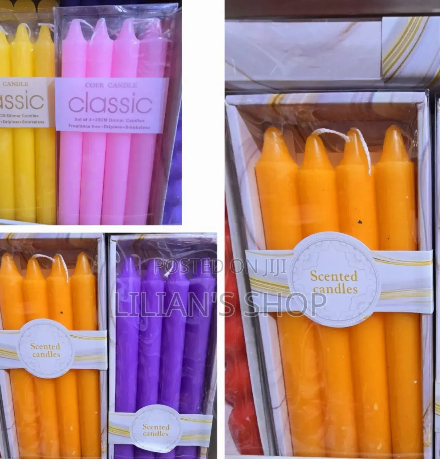 Colourful Scented Candles