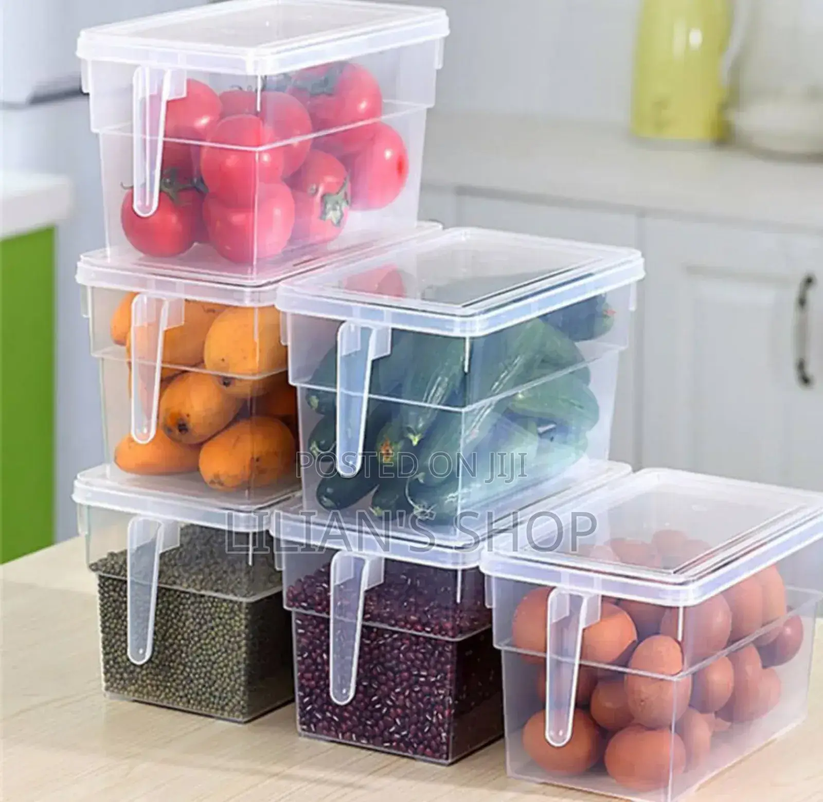 1pc Plastic Fridge Storage Container