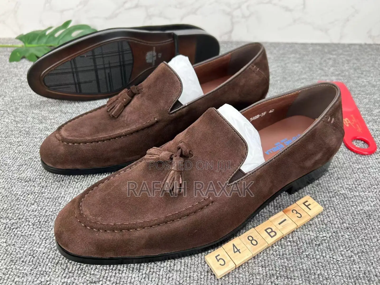 Original Coffee Brown Men’S Stefano Borella Suede Loafers