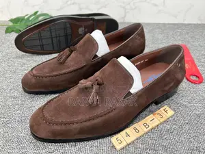 Original Coffee Brown Men’S Stefano Borella Suede Loafers