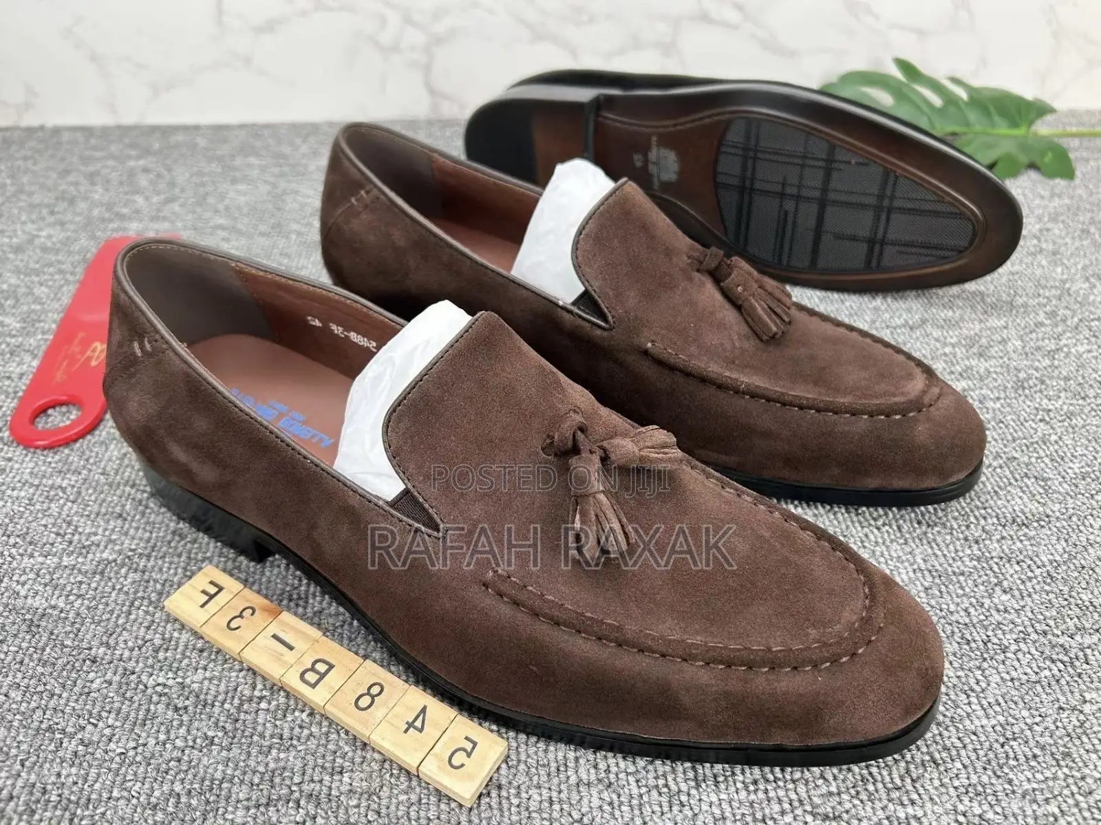 Original Coffee Brown Men’S Stefano Borella Suede Loafers