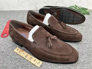 Original Coffee Brown Men’S Stefano Borella Suede Loafers