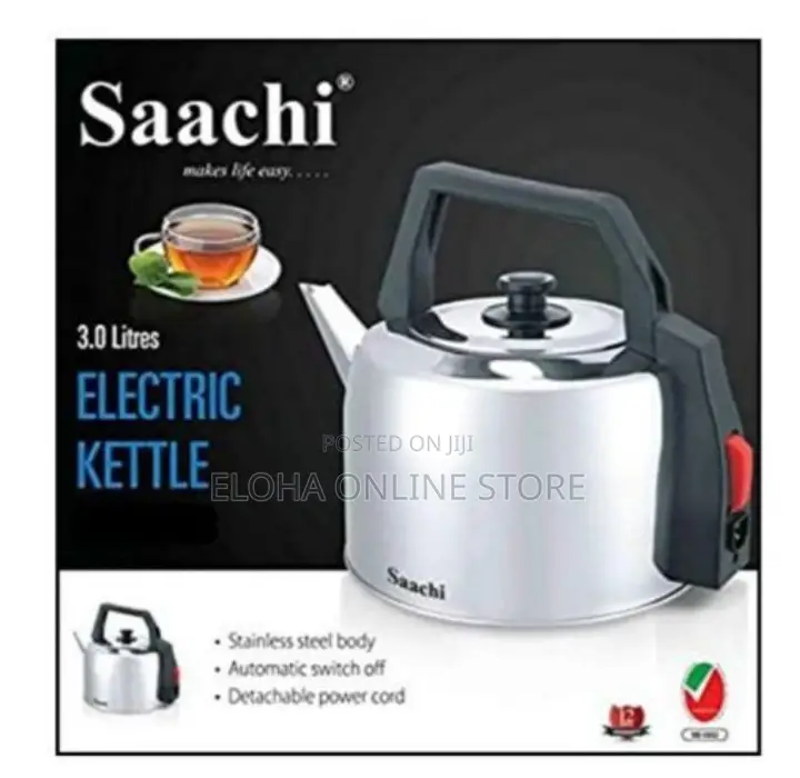 Saachi Automatic Stainless Steel Electric Kettle 3litres