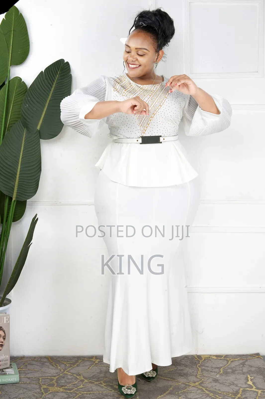 Official Straight Maxi Dress White