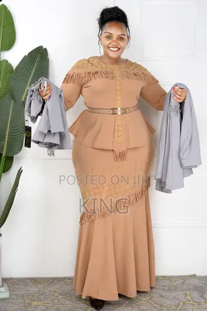 Photo - Official Maxi Dress Beige and Grey