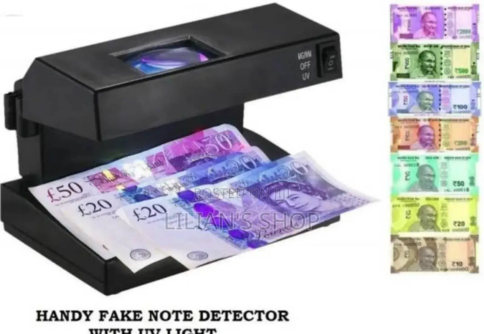 Handy Fake Note Detector With Uv Light