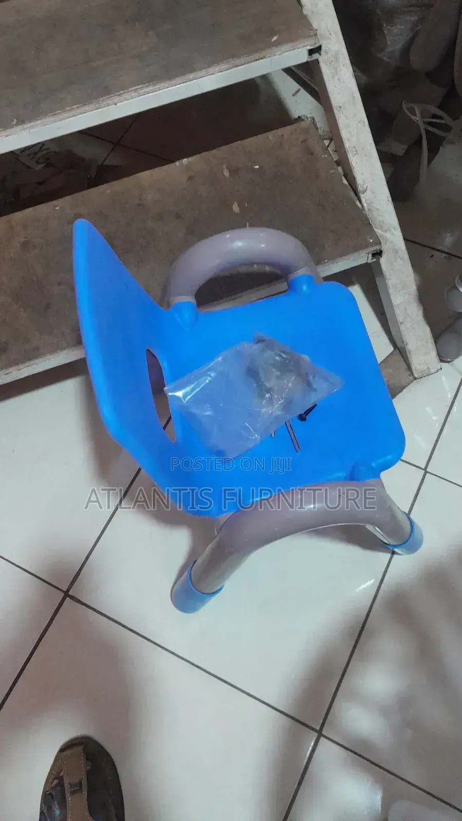 Light Blue Children's Plastic Chair