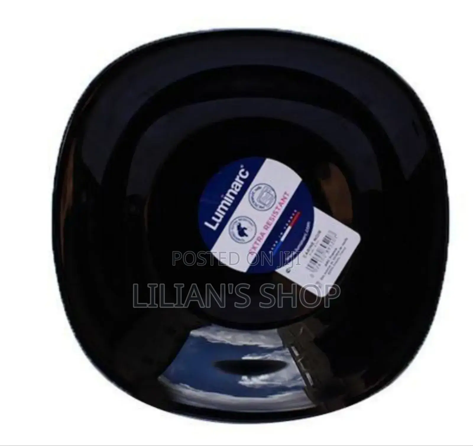 12pcs Luminarc Plates -black