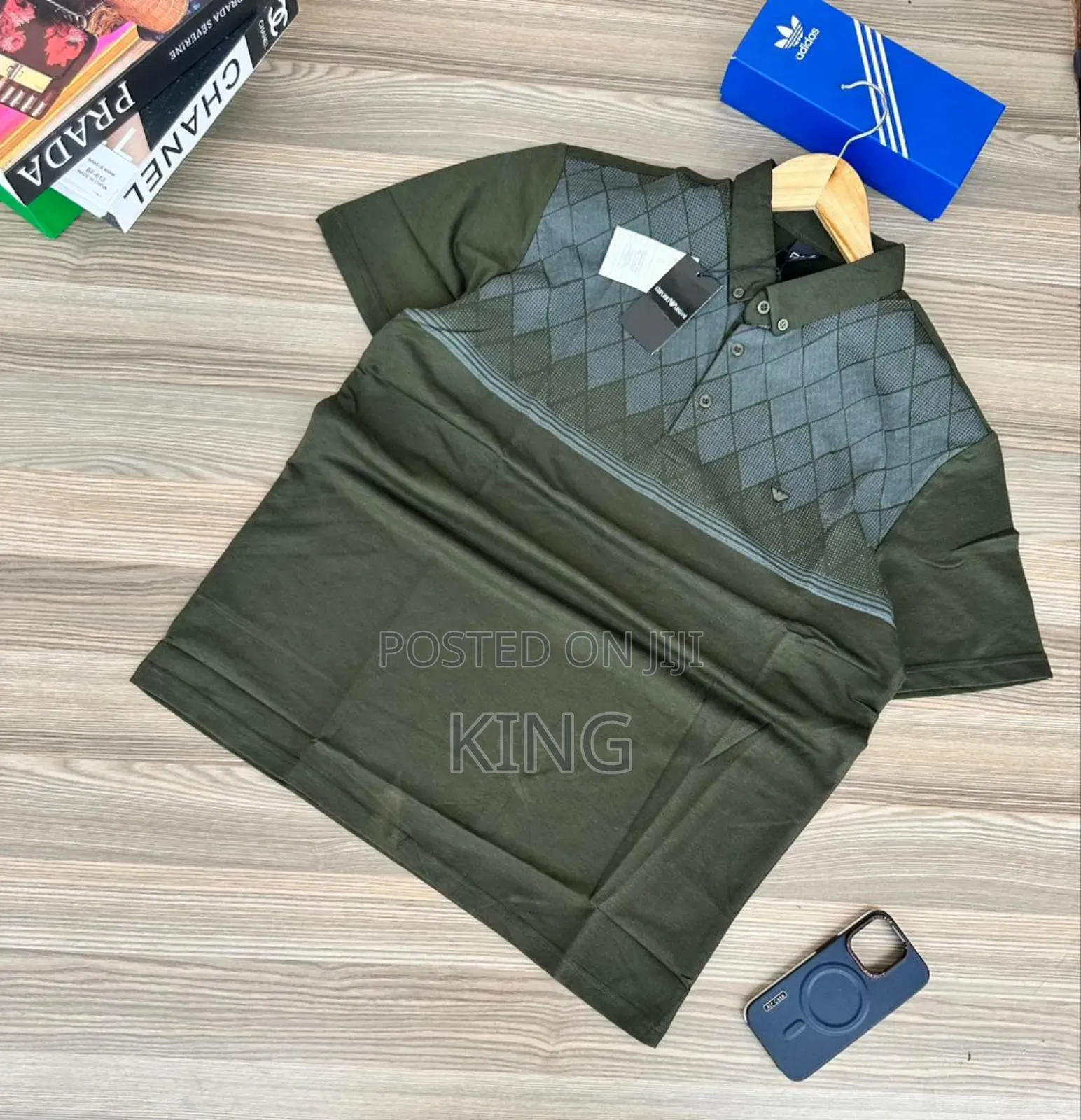 Emporio Armani Polo Shirt. Army Green