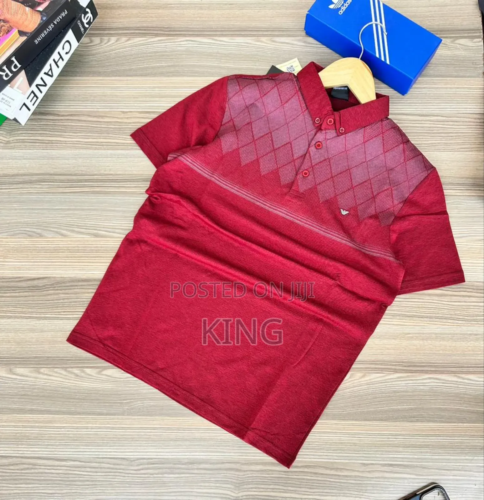 Emporio Armani Red Polo T-Shirts