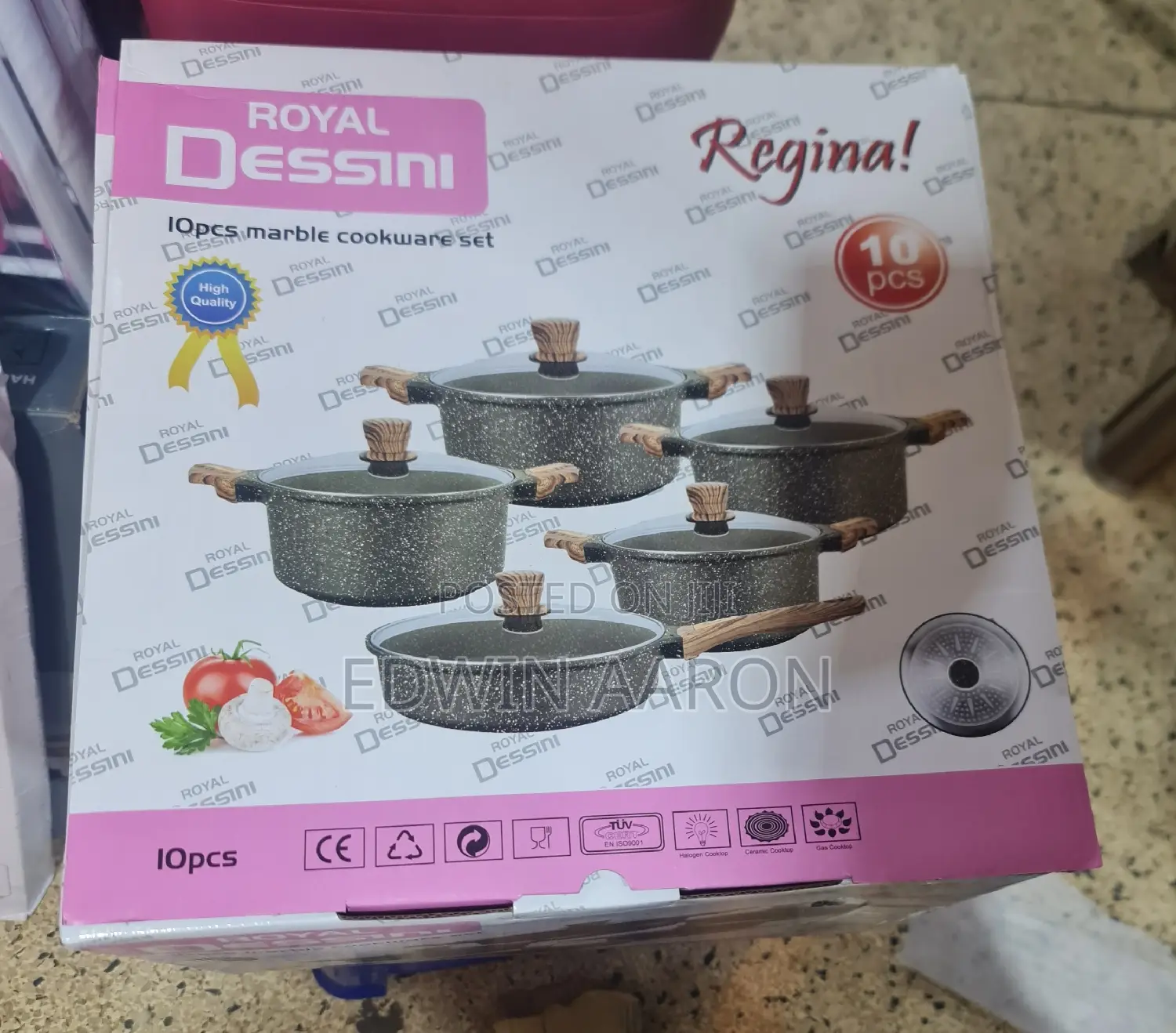 Dessini Granite Coating Cookware Set 10pcs