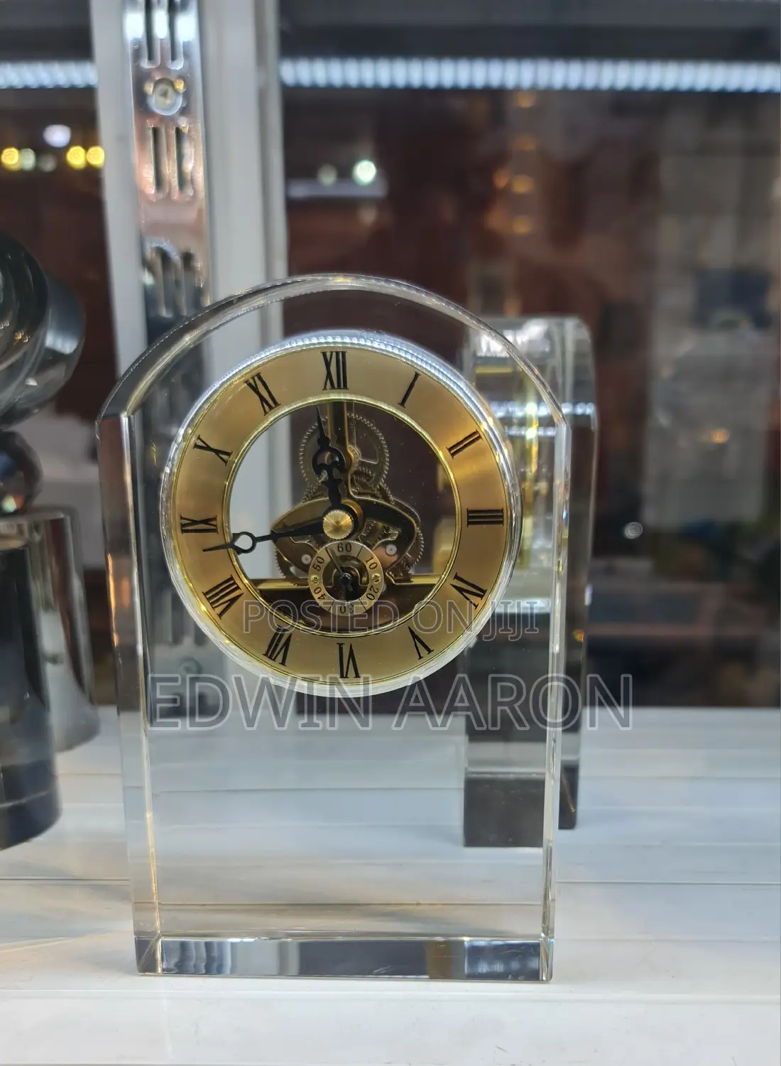 Glass Decor Desktop Clock