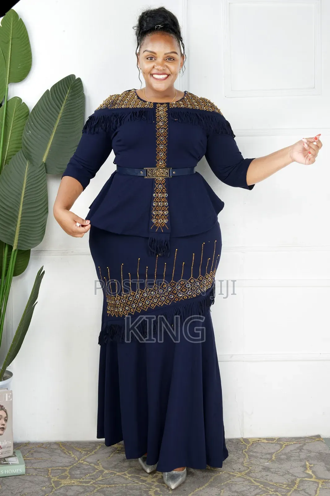 Tracen Design Navy Blue Dress