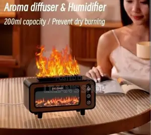 200mls Fireplace Flame Aromatherapy Air Humidifier